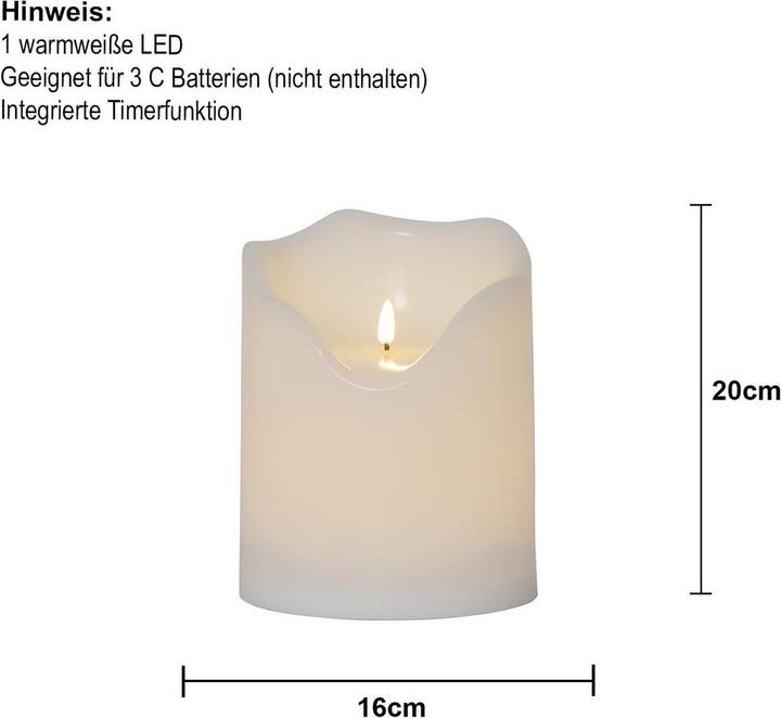 Actual product image Star Trading LED candle Pillar Flame Grand (1 x)