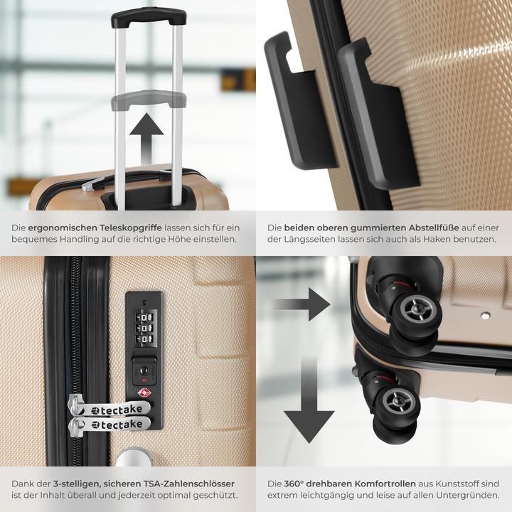 Actual product image tectake Trolley Set 3 pcs. (98 l)