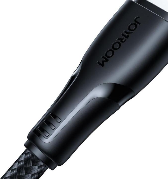 Actual product image Joyroom S-UL012A11 Surpass Series 2.4A USB-A to Lightning Fast Charging Data Cable 2m-Black (2 m, USB 3.0)