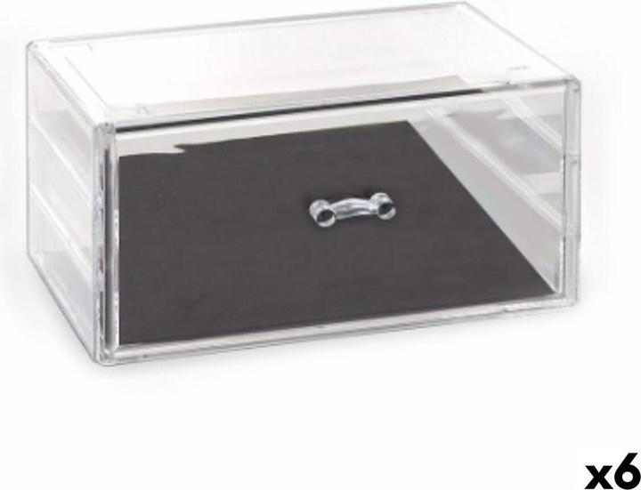 Produktbild Soler Hispania Mehrzweck-Organizer Confortime Kunststoff Durchsichtig 23,5 x 15,3 x 10,8 cm (6 Stück) (15.30 cm, 6x)