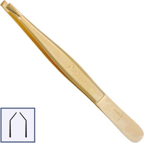 Actual product image Canal instrumente Tweezers claw shape gold plated