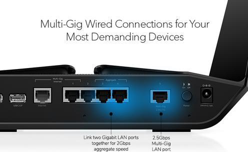 Productafbeelding Netgear WL Router RAXE500-100EUS AXE11000 Nighthawk