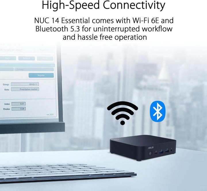 Image du produit ASUS NUC 14 Essential Kit RNUC14MNK9700002 EU Cord L6 (Intel N97)