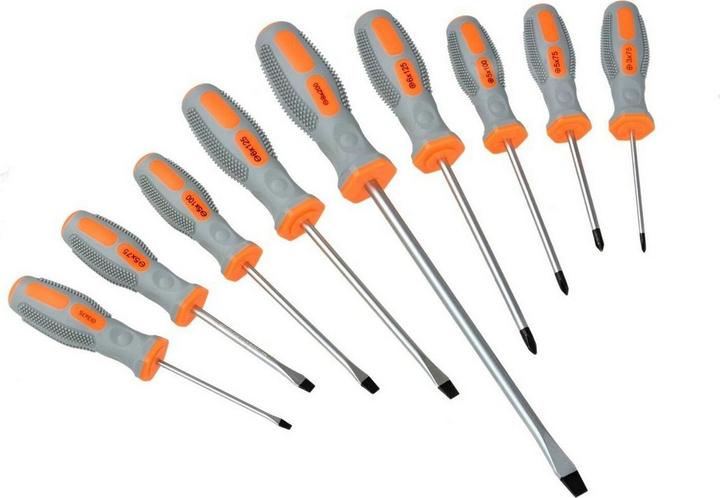 Actual product image GEKO Screwdriver set, 9 pieces, CrV (Cross recess, Port)