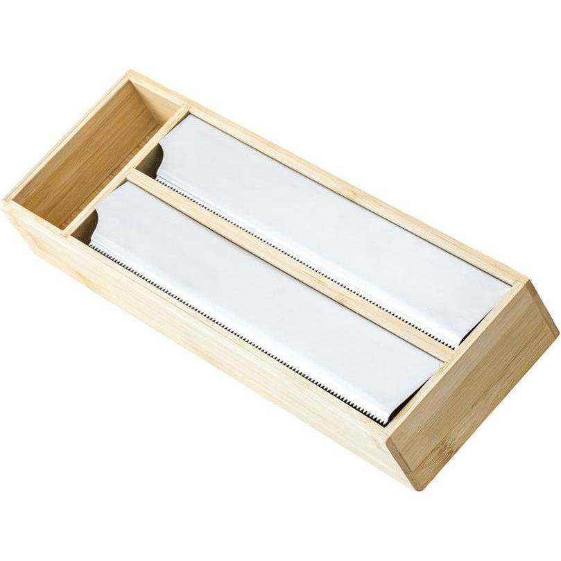 Thumbnail - Olsen Home Foil Cutter Double - Bamboo - 40 x 13.5 x 5.5 cm, Kochbesteck