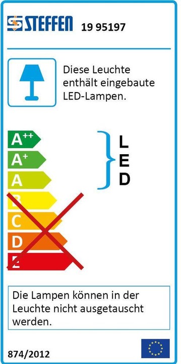 Energy Label Steffen LED Beam Workl 20W 1600lm, 120LED (1600 lm)