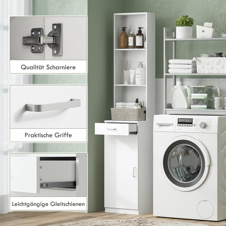 Immagine prodotto Homcom Badezimmerschrank Spanplatte Weiss