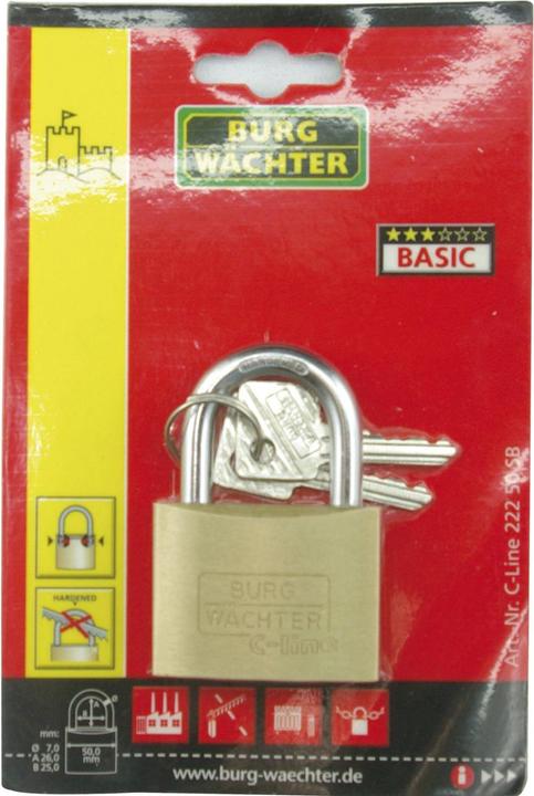Actual product image Burg Wächter Cylinder lock C-Line 222 35