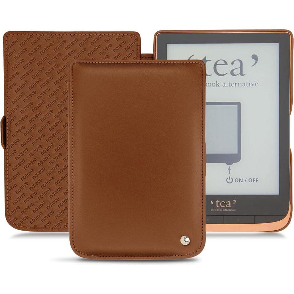 Noreve Lederschutzhülle horizontal (Touch HD Plus), Tablet Hülle, Braun