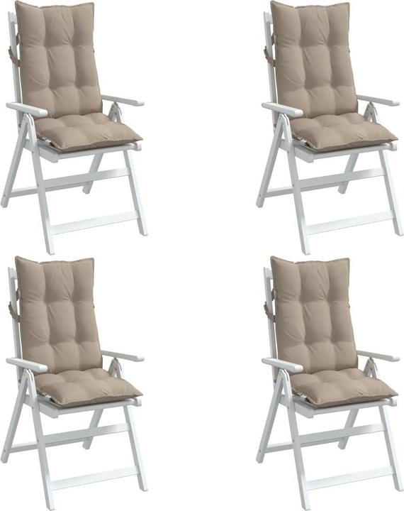 Produktbild vidaXL Hochlehner-Auflagen 4 Stk. Oxford-Gewebe (120 x 50 x 7 cm)