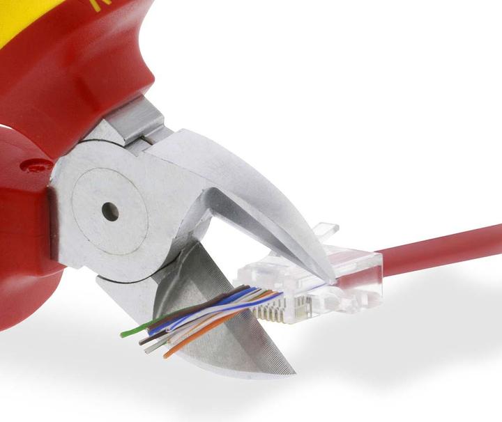 Actual product image Nedis RJ45 plug | RJ45 Pass Through | Stranded UTP CAT5 | Straight | Gold-plated | 10 pieces | PVC | T (UTP, CAT5e)