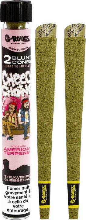 G-Rollz Prerolled Cones Turpenten Infusion, Strawberry Cheesecake, 2 pcs.
