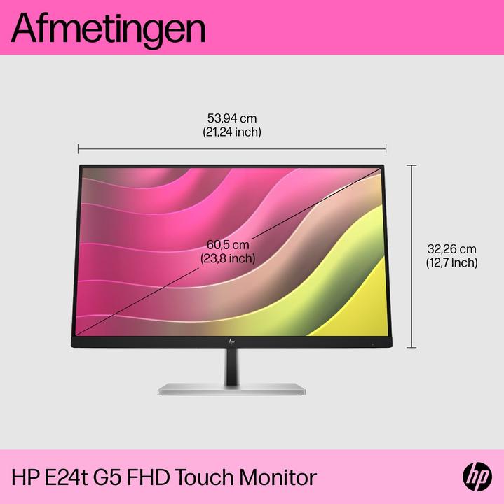 Produktbild HP E24T G5 23.8IN FHD 1920X1080 (1920 x 1080 Pixel, 23.80")