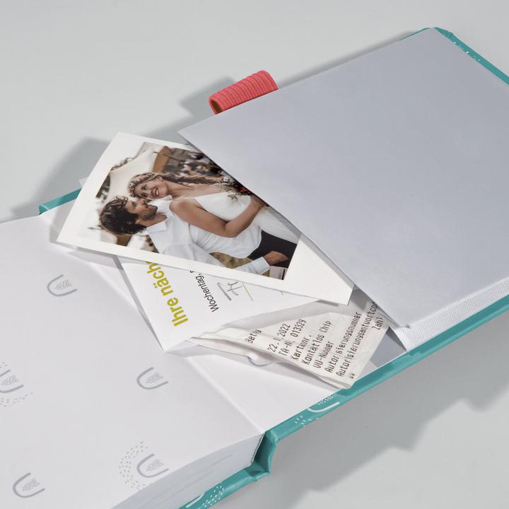 Image du produit Jolie Bloc-notes A6+ dotted, turquoise (A6+, Pointillés, Couverture rigide)