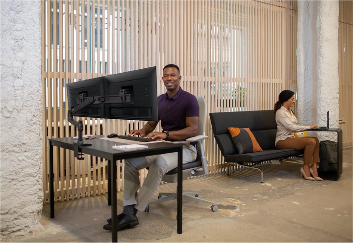 Actual product image Ergotron LX Monitor Arm with patented CF technology (Table, 25")