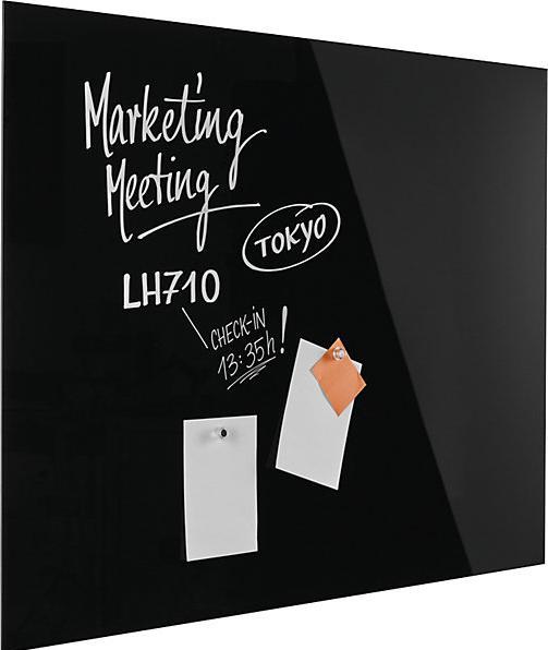 Actual product image Magnetoplan MAGNETOP. Design Glassboard 1200x900mm 13404012 deep-black (1200 x 900 mm)