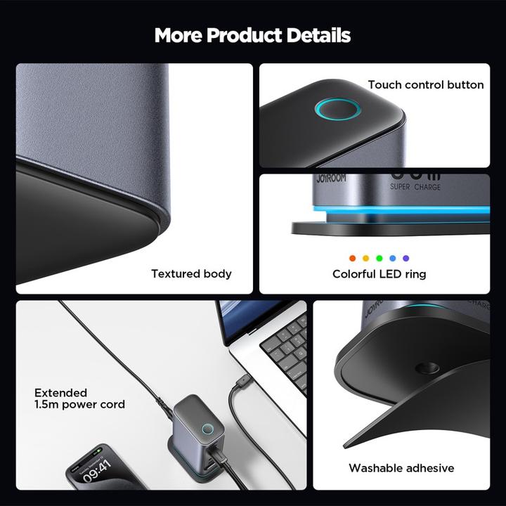 Image du produit Joyroom 6 in 1 Multi USB charger (65 W, 6 ports)