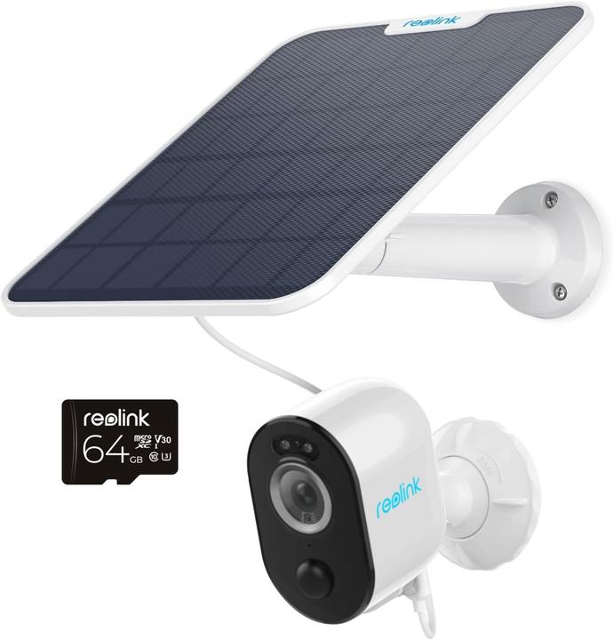 Image du produit Reolink Argus Series B330+Solar Panel+64GB SD Card-5MP (2560 x 1440 Pixels)