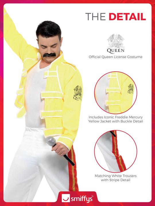 Produktbild Smiffys 80er Jahre Queen - Freddie (M)