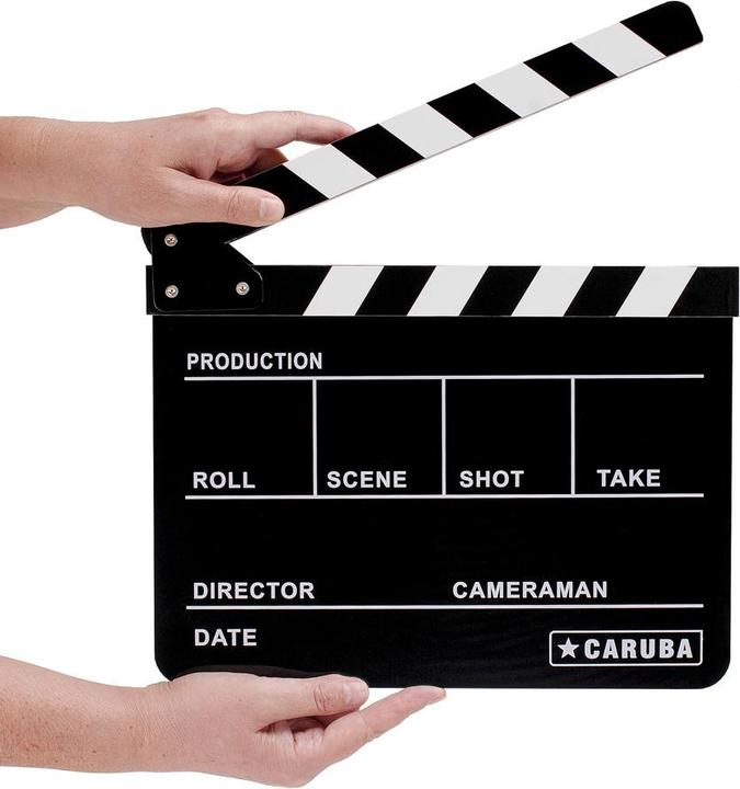 Actual product image Caruba Professional Director Clapper BW (chalk)