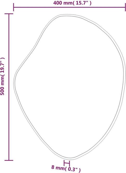 Immagine prodotto vidaXL Wandspiegel (50 x 40 cm)