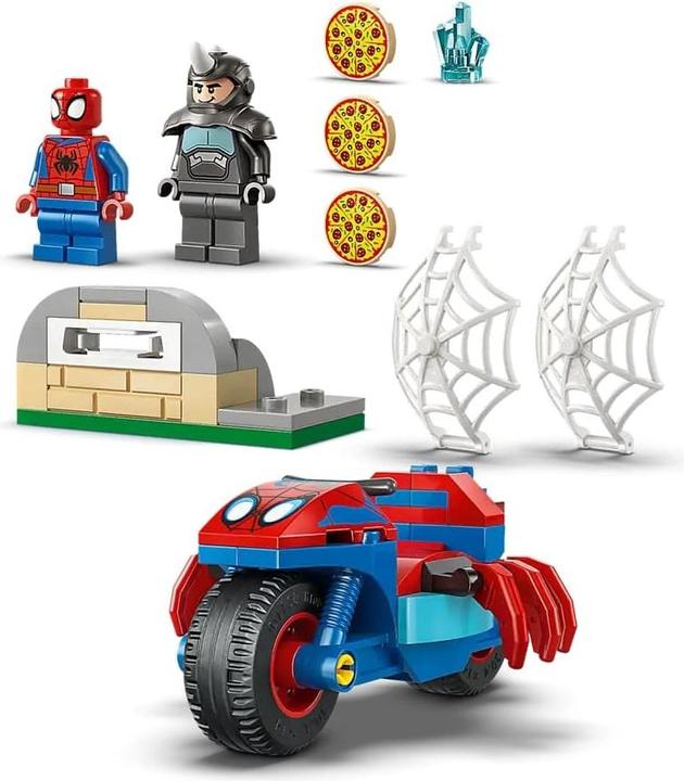 Produktbild LEGO Spidey auf Motorrad vs. Rhino (LEGO Marvel)