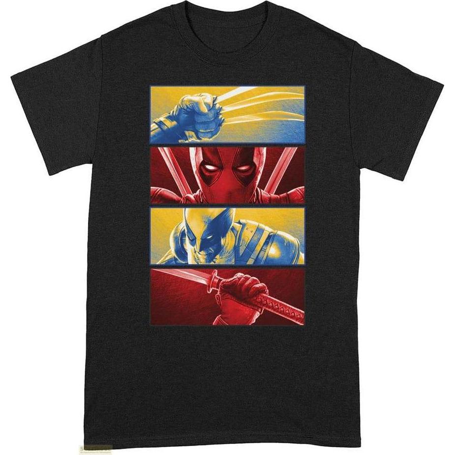 Death Note, Shirt, Deadpool T-Shirt Deadpool And Wolverine Boxes (M), Mehrfarbig, (M)