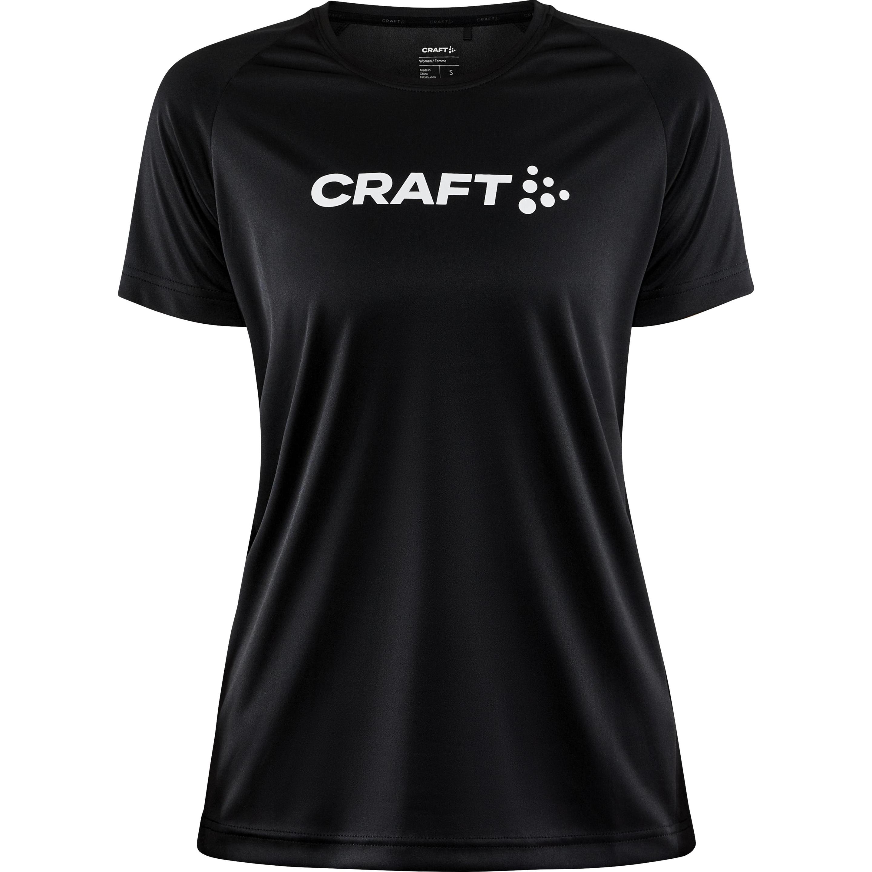 Craft, Damen, Sportshirt, Core Unify Logo Tee W (M), Schwarz, M