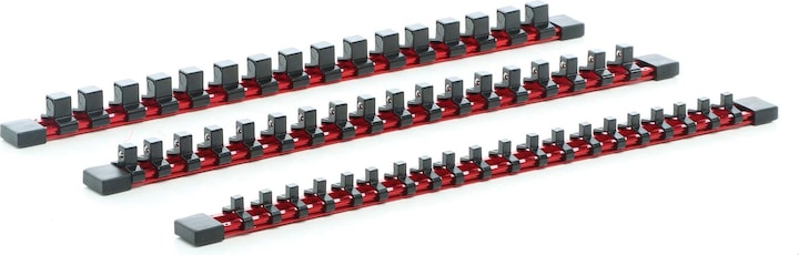 Immagine prodotto XPOtool 3x Supporto organizzatore per chiavi a bussola per 54 chiavi a scatola da 1/2", 1/4" e 3/8"