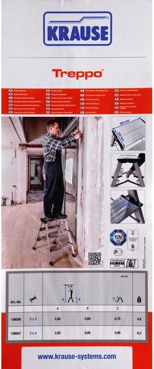 Produktbild Krause Aluminium Doppel-Klapptritt kl (42 cm)