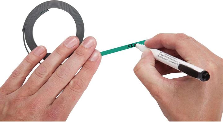 Actual product image Maul Magnetic strip, inscribable, 2 pieces, L 1000 x W 5 mm (2 x)