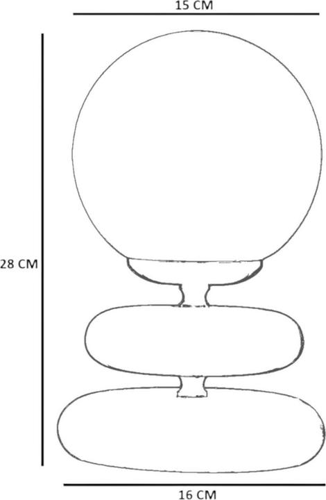 Actual product image Opviq Glamino Round (E27)