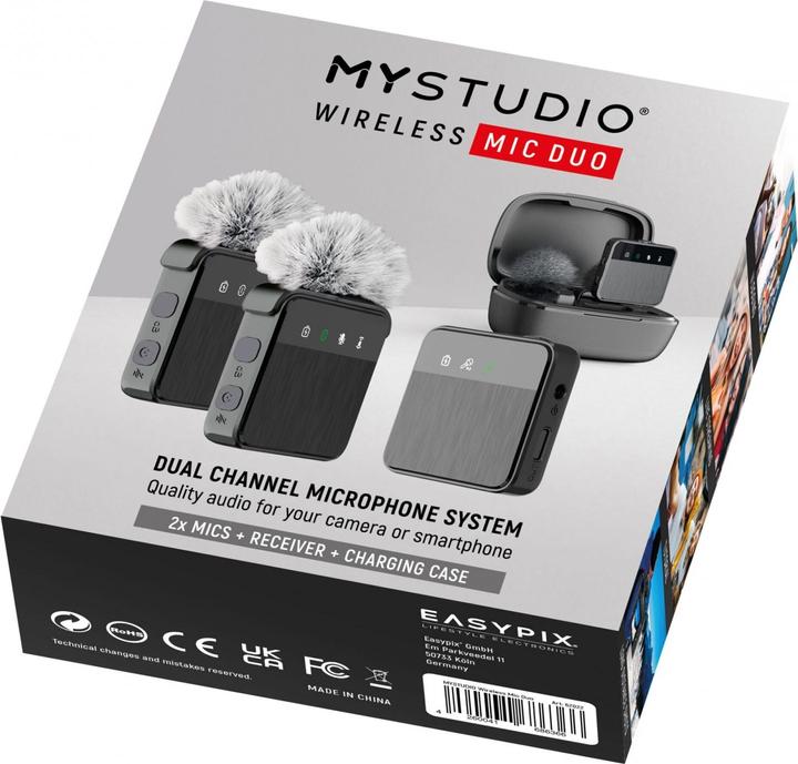 Actual product image Easypix MyStudio Wireless Mic Duo