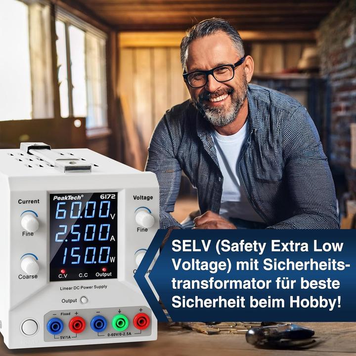 Produktbild Peaktech Alimentatore da Laboratorio