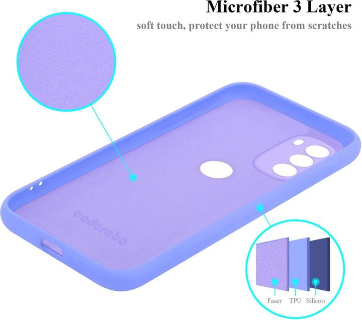 Actual product image Cadorabo Bumper Case for Motorola MOTO G51 5G TPU Liquid Silicone Cover for Motorola MOTO G51 5G (Motorola Moto G51 5G)