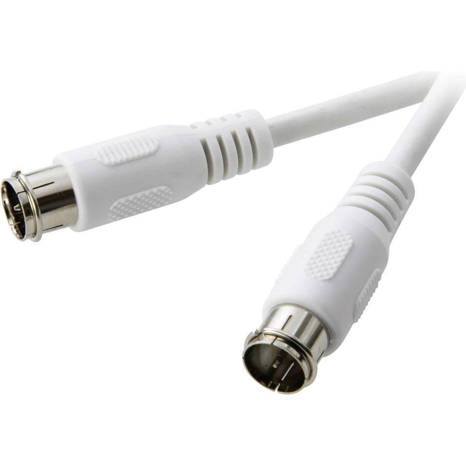SpeaKa Professional SpeaKa SAT-Kabel F-Quickstecker an F-Quickstecker 10 m (75 dB, Antennenkabel), Antennenkabel