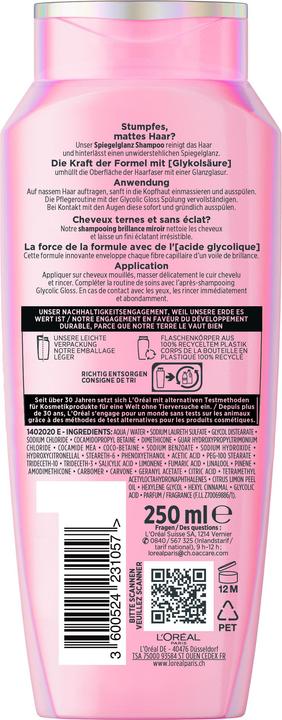 Image du produit L'Oréal Paris Elseve Glycolic Gloss (250 ml, Shampoing liquide)