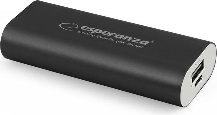 Produktbild Esperanza EMP105K Hadron - Schwarz - Universal - Rechteck - 4400 mAh - USB - 5 V (4400 mAh, 16.28 Wh)