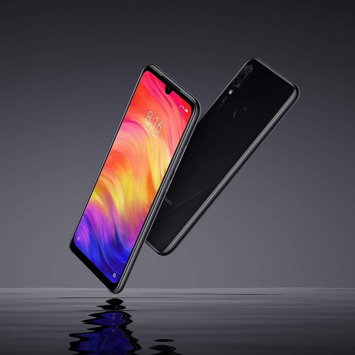 Actual product image Xiaomi Redmi Note 7 (128 GB, Black, 6.30", Hybrid Dual SIM, 4G)