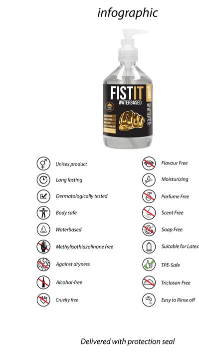 Produktbild Pharmquests Fist It - Waterbased - 500 ml - Pump (500 ml)