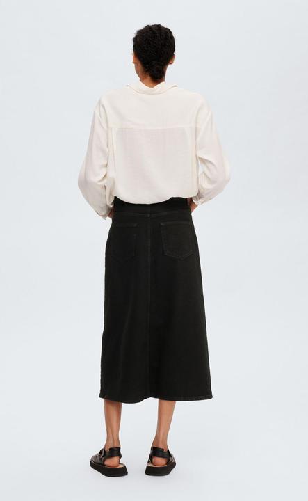 Produktbild Selected Femme Schwarzer Jeans Midirock (38)