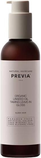 Previa Almond & Organic Linseed Oil Taming Leave-In Gloss (Hair gel, 200 ml)