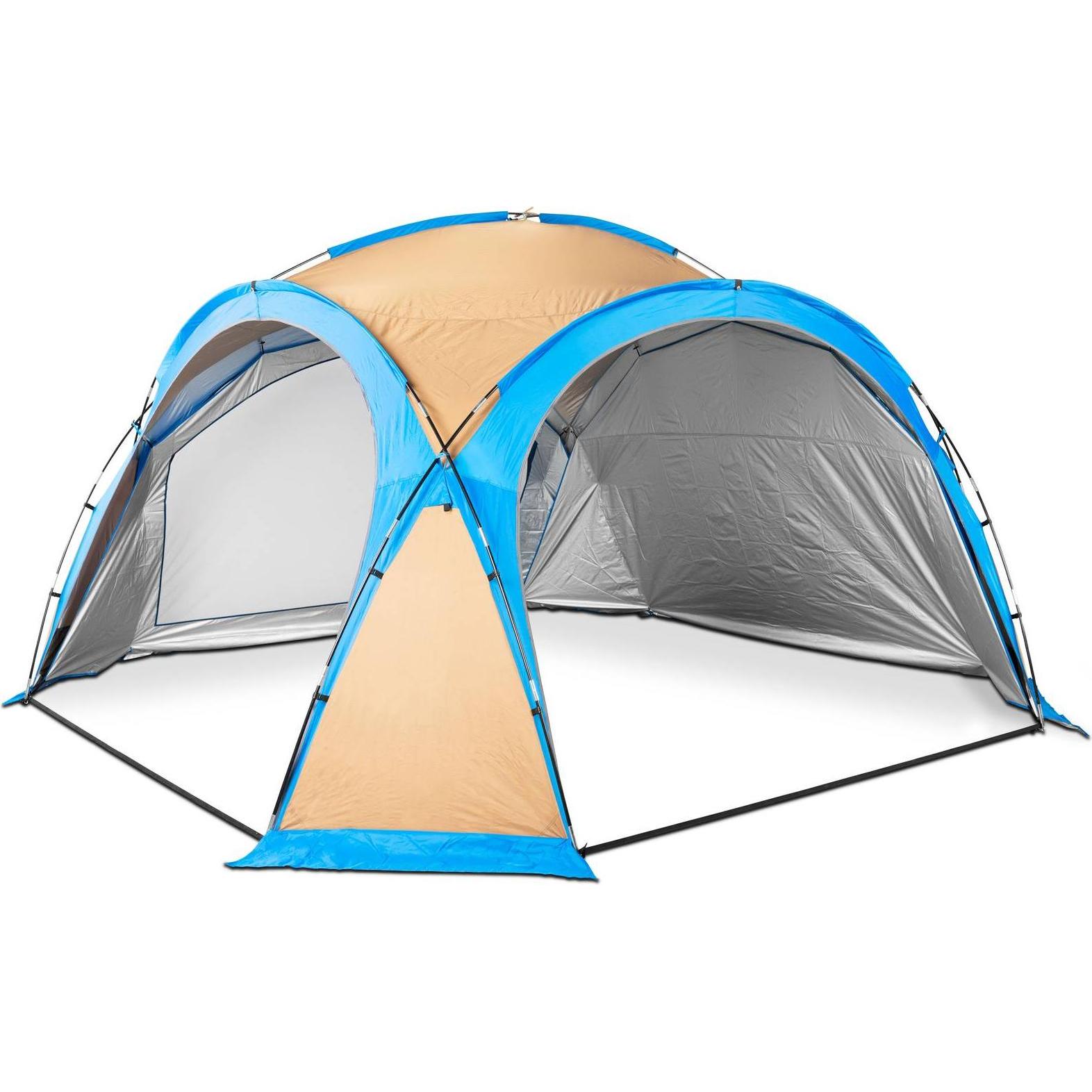 Uniprodo, Pavillon, Gartenpavillon UV-resistent wetterfest Moskitonetz Pavillon Garten Partyzelt (420 cm, 420 cm)