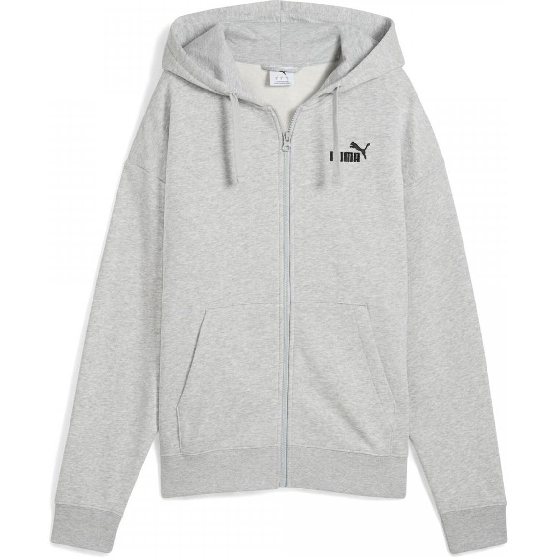 Puma, Damen, Pullover, ESS Small No. 1 Logo Comfort Full-Zip Hoodie TR, Schwarz, (L)