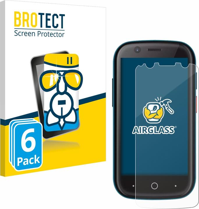 Actual product image BROTECT Protective glass screen protector clear (6 Piece, Unihertz Jelly 2)