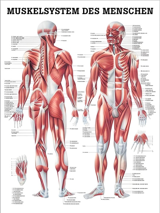 Image du produit Rüdiger Planche anatomique Le système musculaire (70 x 70 cm)