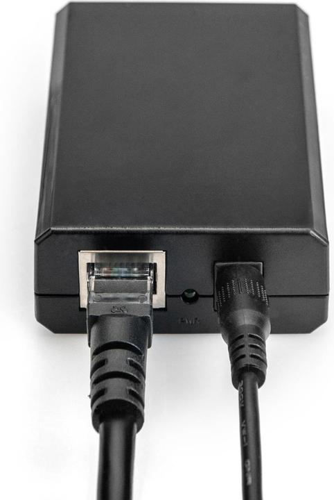 Produktbild Digitus Gigabit PoE af Splitter10/100/1000Mbps 12W Eingang 802,3af Ausgang 5V/2A 9V/1,5A 12V/1A Kunststof... (2 Ports)
