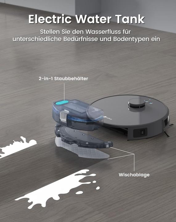 Produktbild Saug-Wischroboter mit 4000Pa und Mapping-Funktion (4000 Pa, Wischtuch)