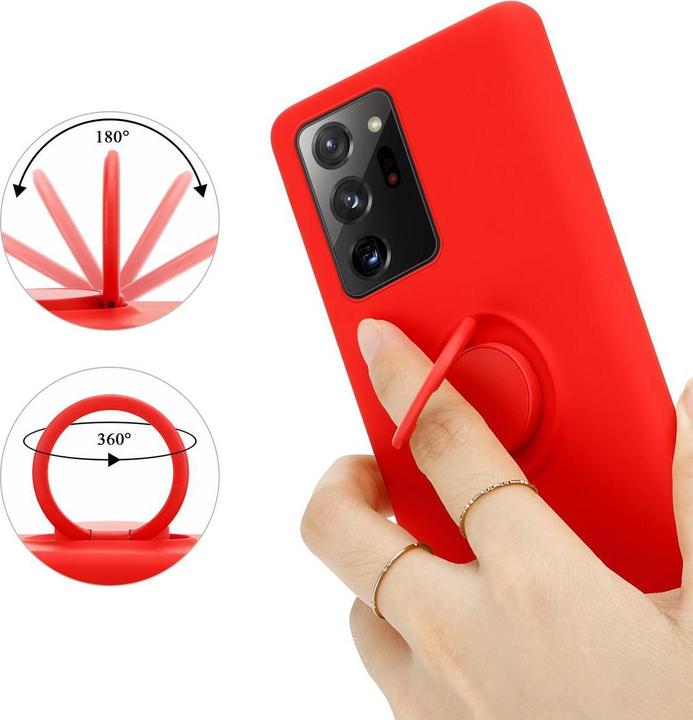 Image du produit Cadorabo TPU Liquid Ring Silicone Case Cover (Samsung Galaxy Note 20 Ultra)