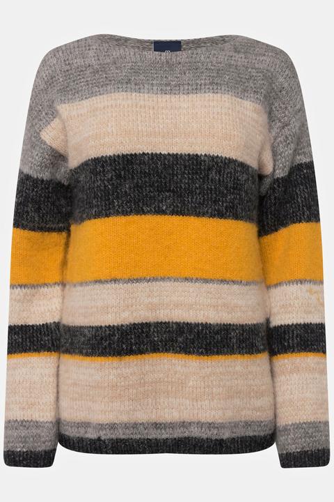 Produktbild Laurasøn Pullover, Ringelstrick, Wollanteil, Rundhals, Langarm (L)